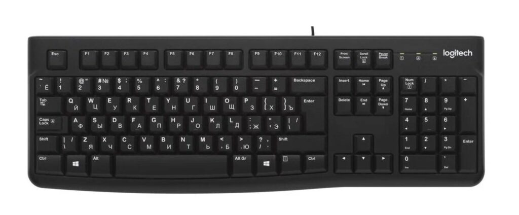 Скидка на клавиатуру Logitech K120 for Business по промокоду