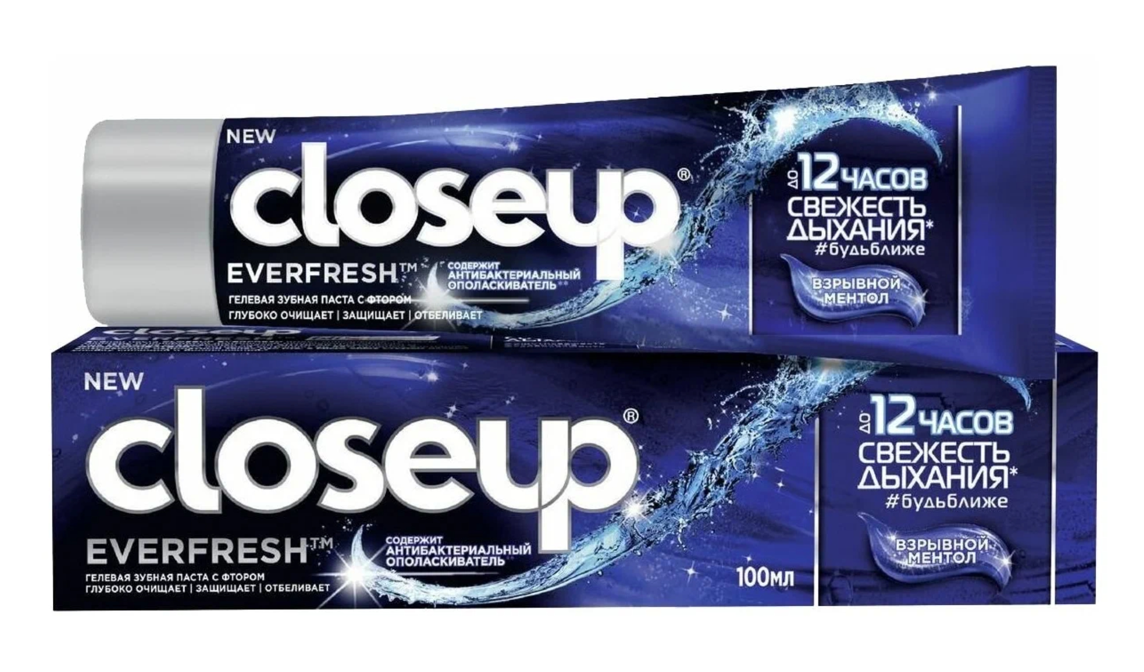 Зубная паста CloseUp Everfresh взрывной ментол, 100 мл