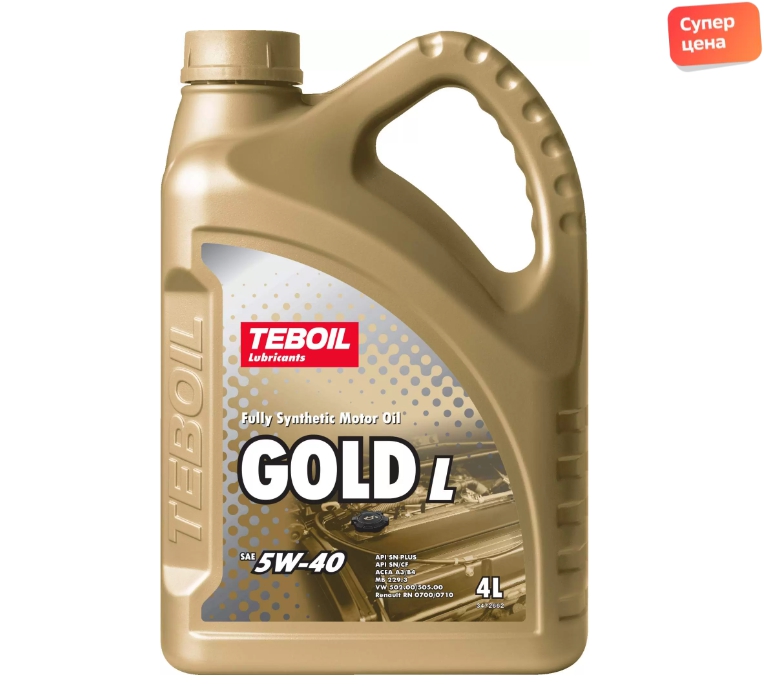 Моторное масло TEBOIL Gold L 5W-40 со скидкой