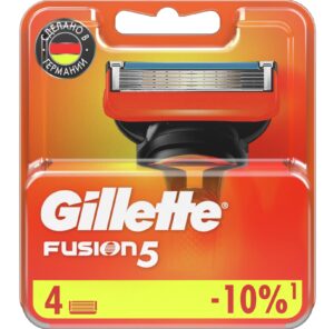 Сменные Кассеты Gillette Fusion5 Для Мужской Бритвы, 4 шт