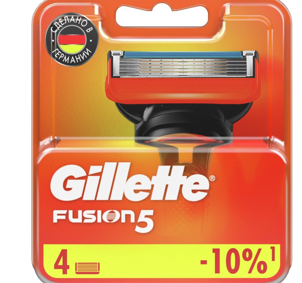 Сменные Кассеты Gillette Fusion5 Для Мужской Бритвы, 4 шт со скидкой по промокоду