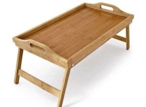 Раскладной деревянный столик-поднос на ножках со скидкой